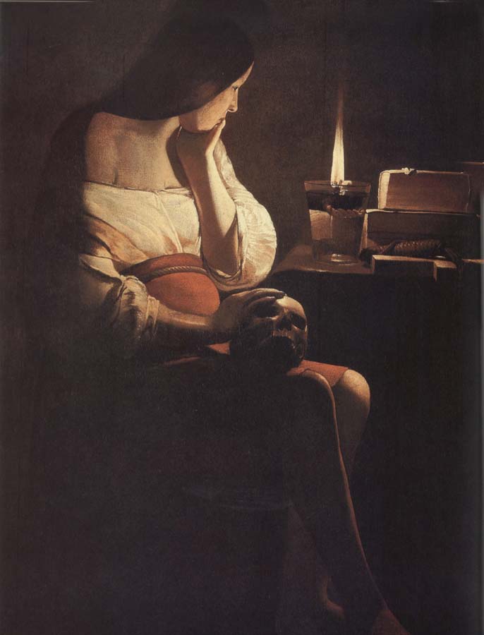 Georges de La Tour Magdalene of the Night Light